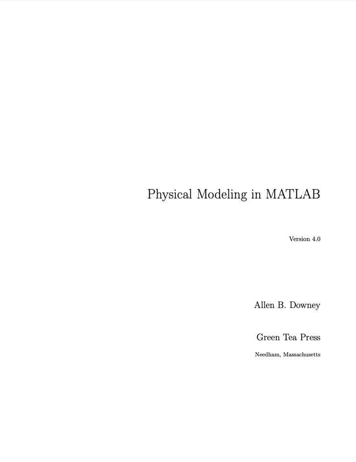 Foundations of Physically Based Modeling and Animation [Book]