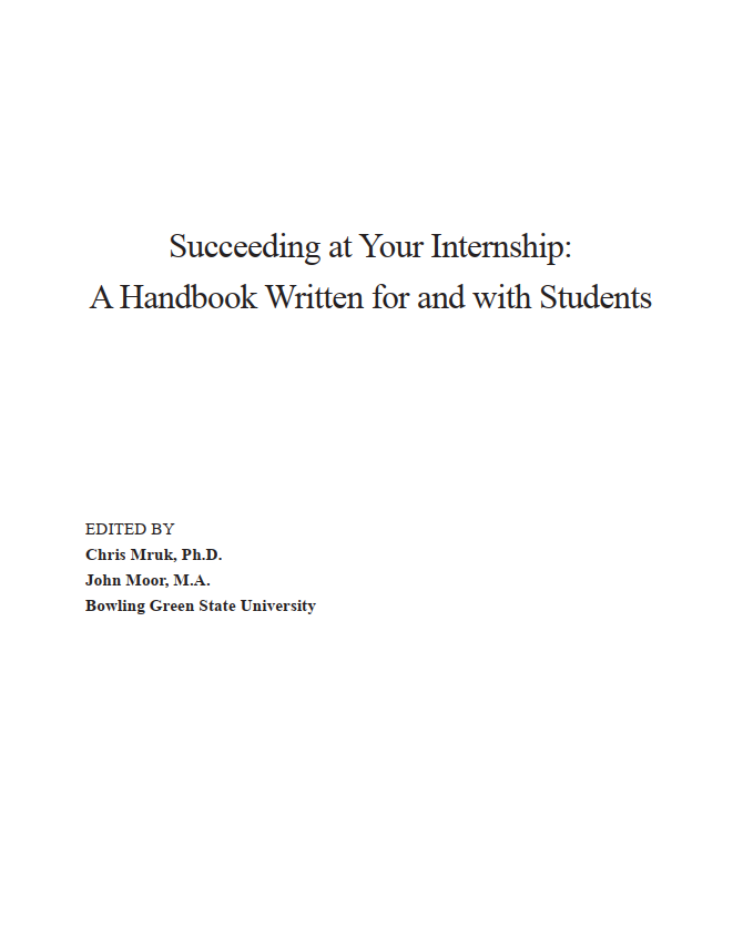 Read more about Succeeding at Your Internship: A Handbook Written for and with Students