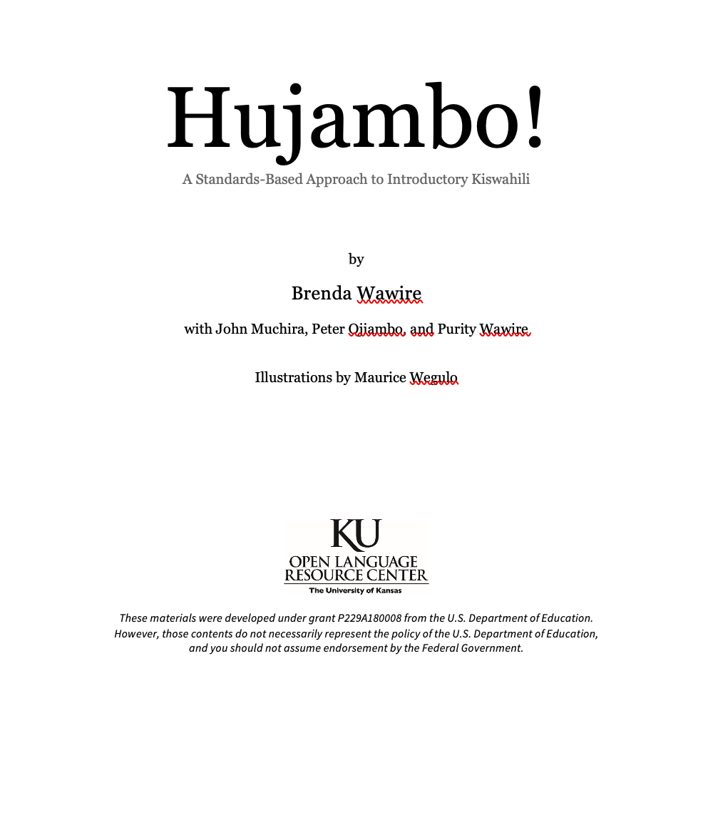 Read more about Hujambo! A Standards-Based Approach to Introductory Kiswahili