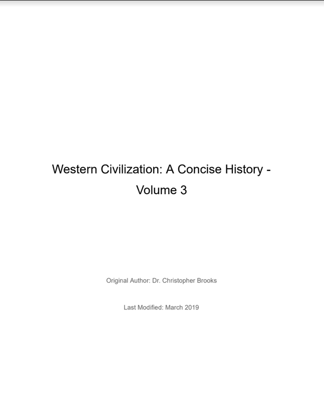 Read more about Western Civilization: A Concise History Volume 3