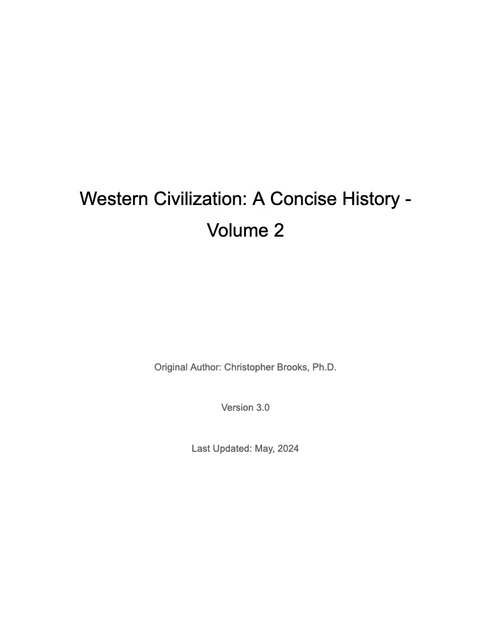Read more about Western Civilization: A Concise History Volume 2