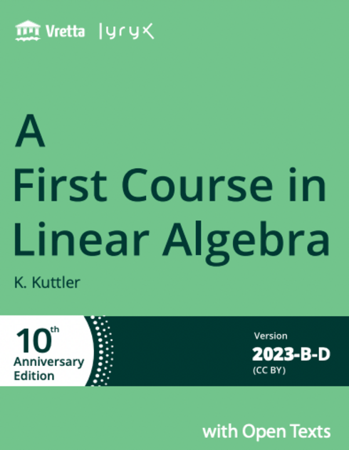 Read more about A First Course in Linear Algebra - 10th Edition-2023-B-D