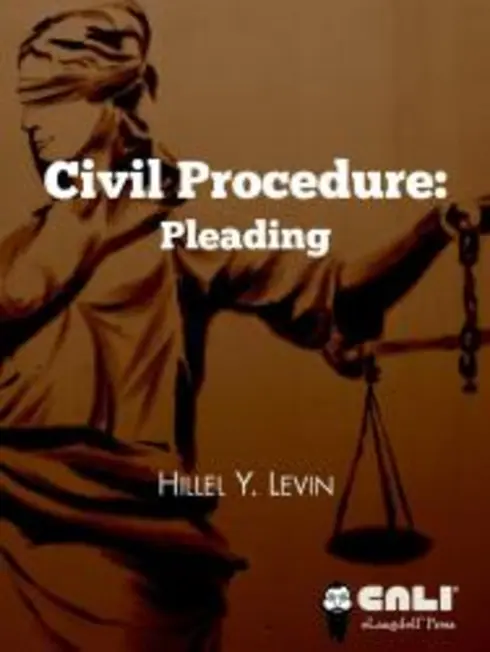Civil Procedure: Pleading cover image Read more about Civil Procedure: Pleading