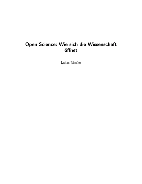 Read more about Open Science: Wie sich die Wissenschaft öffnet