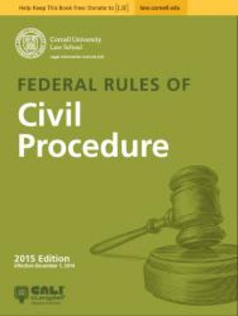 Federal Rules of Civil Procedure cover image Read more about Federal Rules of Civil Procedure