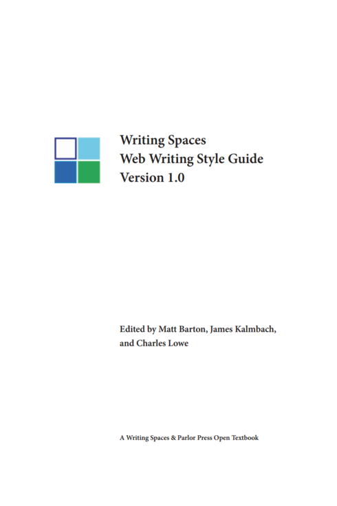 Read more about Writing Spaces Web Writing Style Guide