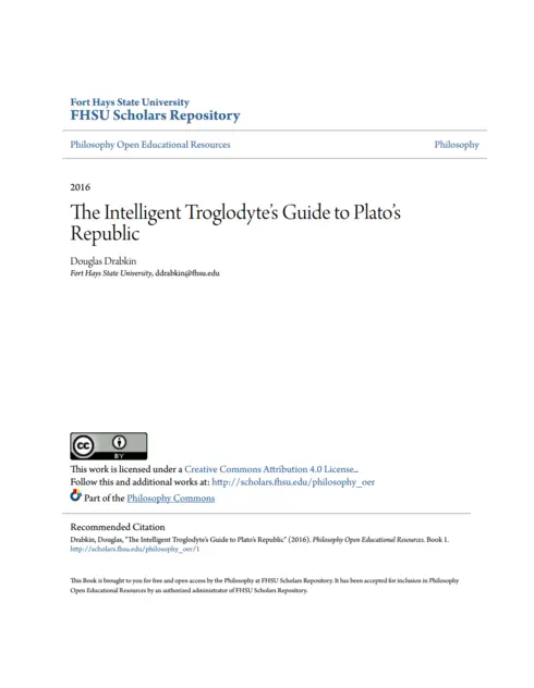 The Intelligent Troglodyte’s Guide to Plato’s Republic cover image Read more about The Intelligent Troglodyte’s Guide to Plato’s Republic