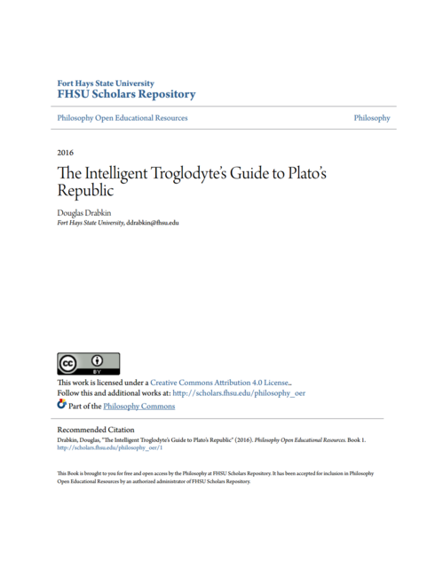 The Intelligent Troglodyte's Guide to Plato's Republic cover page