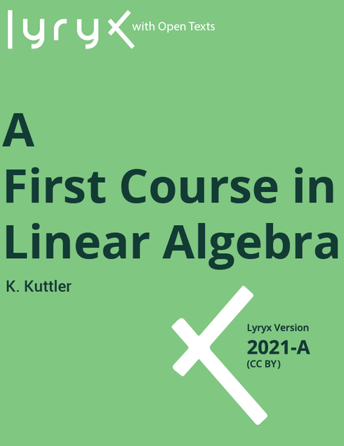Read more about A First Course in Linear Algebra