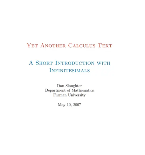 Yet Another Calculus Text cover image Read more about Yet Another Calculus Text