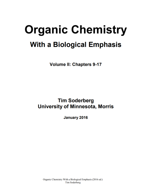 Read more about Organic Chemistry with a Biological Emphasis Volume II