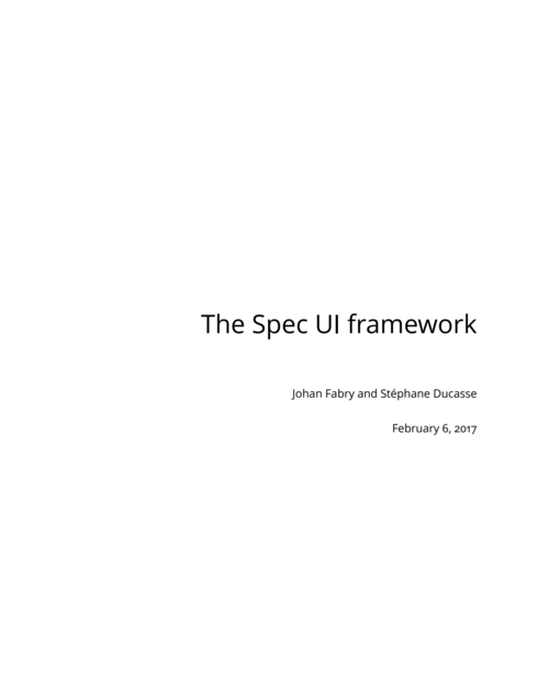 Read more about The Spec UI framework