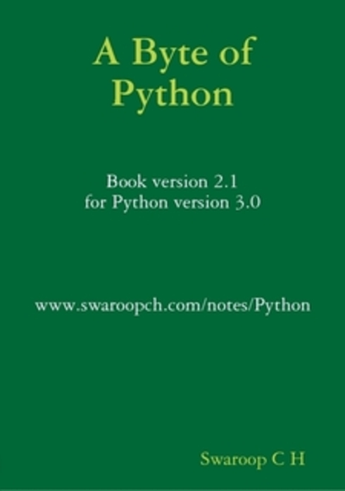 Read more about A Byte of Python