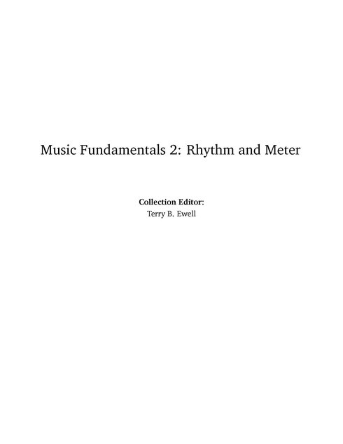 Read more about Music Fundamentals 2: Rhythm and Meter