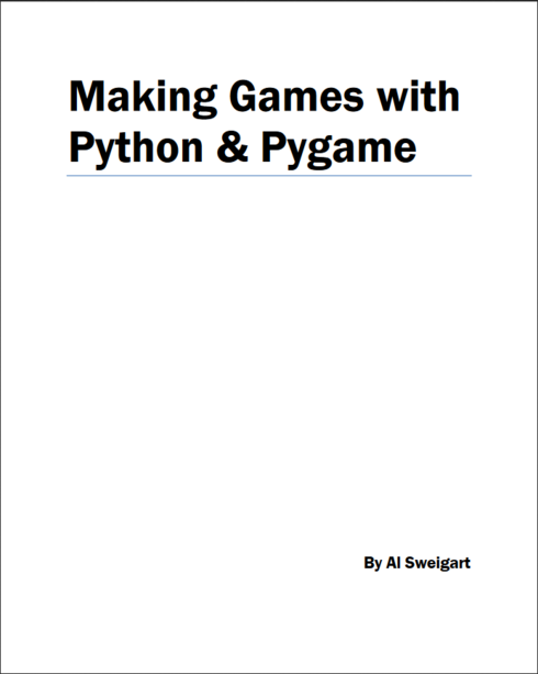 Read more about Making Games with Python & Pygame