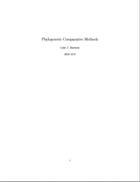 Read more about Phylogenetic Comparative Methods