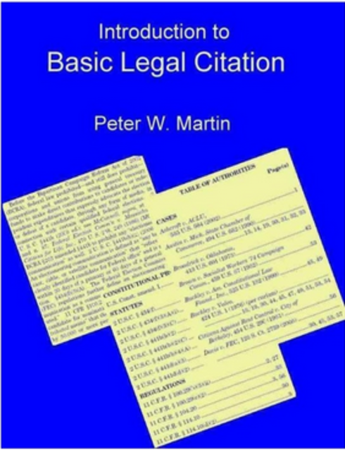 Read more about Introduction to Basic Legal Citation