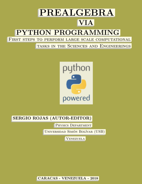 Read more about Prealgebra via Python Programming: First Steps to Perform Large Scale Computational Tasks in the Sciences and Engineerings