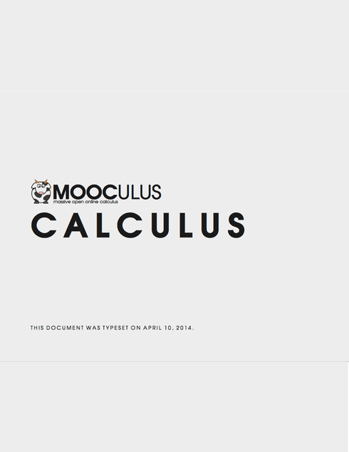 Read more about Calculus One