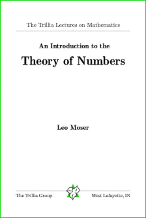 Read more about An Introduction to the Theory of Numbers