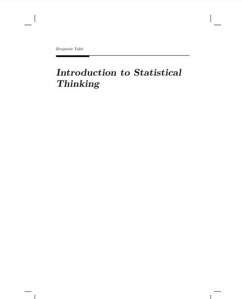 Read more about Introduction to Statistical Thinking